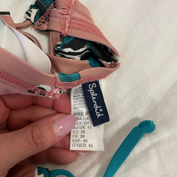 Splendid Mills Watercolor Floral Print Bikini - Picture 5 of 6